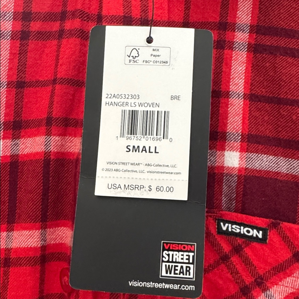 Red Plaid Long Sleeve Shirt - Picture 7 of 7